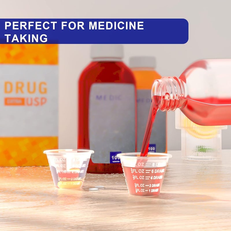 ReliMedPro Disposable Medicine Cups Graduated, Bulk Pack of 2000, 1 oz (30ml) Small Plastic Measuring Cup for Liquid Medication, Paint, epoxy, Pill and Resin - Image 5